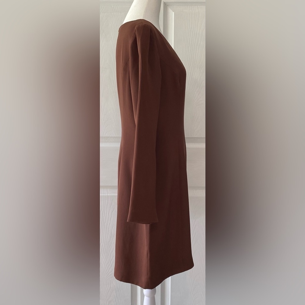 NWT Hugo 100% Silk Buscati Women’s Long Sleeve Dress Size 12 - Picture 5 of 9